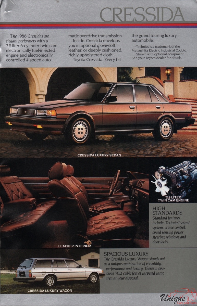 1986 Toyota Full-Lineup Brochure Page 12